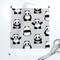 Pandas Panda Black White Monochrome Cute Trendy Custom Printed Fabric by Spoonflower Various Fabrics by the Yard or Fat Quarter